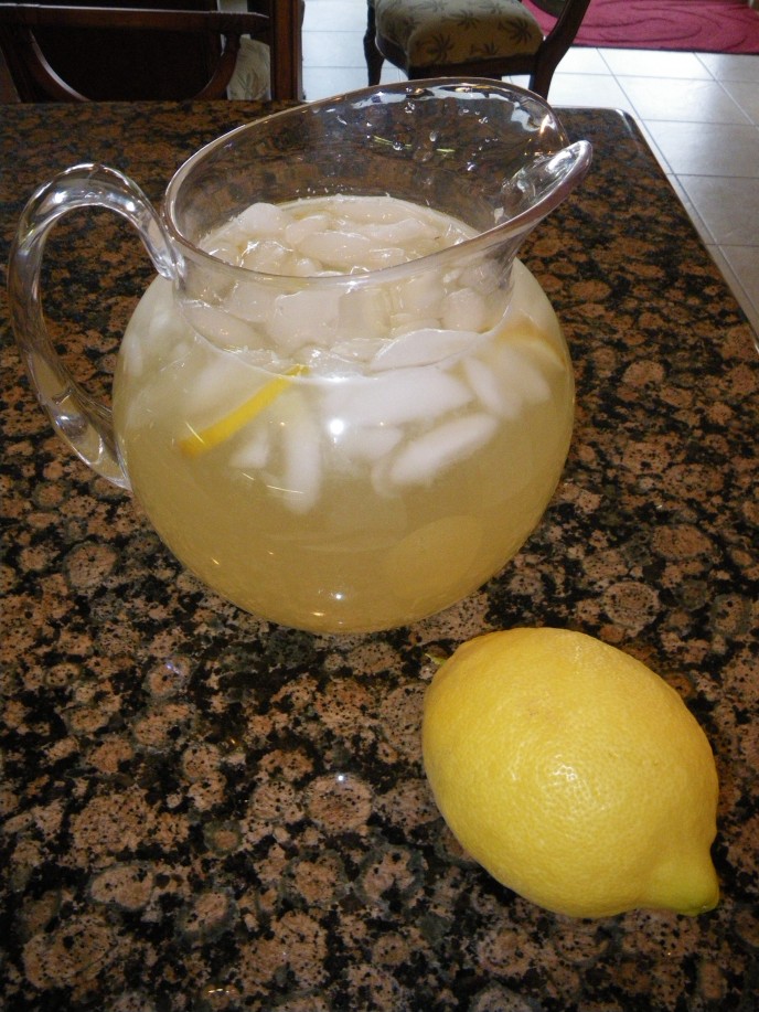 Fresh-squeezed lemonade - yum!